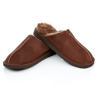 PANTOFLE WSUWANE CARO CZEKOLADA