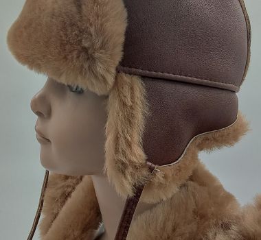 CZAPKA SKÓRZANA "SHREK" ŻYWICOWANA